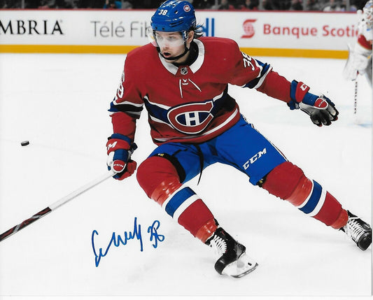 Autographed Montreal Canadiens Nikita Scherbak 8x10 Photo Original