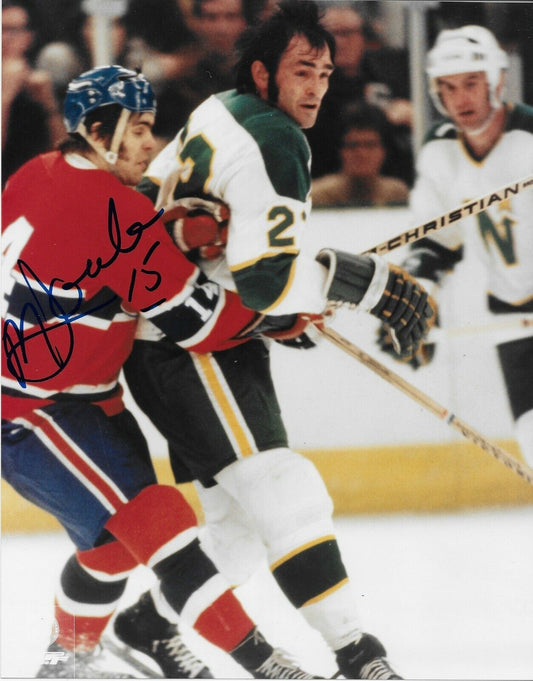 Autographed Montreal Canadiens Rejean Houle 8x10 Photo Original