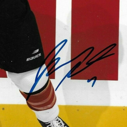 Autographed Calgary Flames Jordan Leopold 8x10 Photo Original