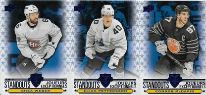 2020-21 UD Tim Horton's Standouts Complete Set Connor McDavid Insert Card