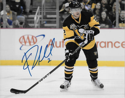 Photo autographiée 8x10 signée Chad Ruhwedel des Penguins de Pittsburgh #1