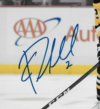 Photo autographiée 8x10 signée Chad Ruhwedel des Penguins de Pittsburgh #1