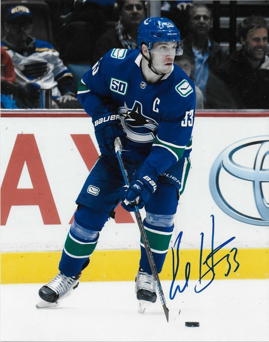 Autographed Vancouver Canucks Bo Horvat 8x10 Photo Original #2