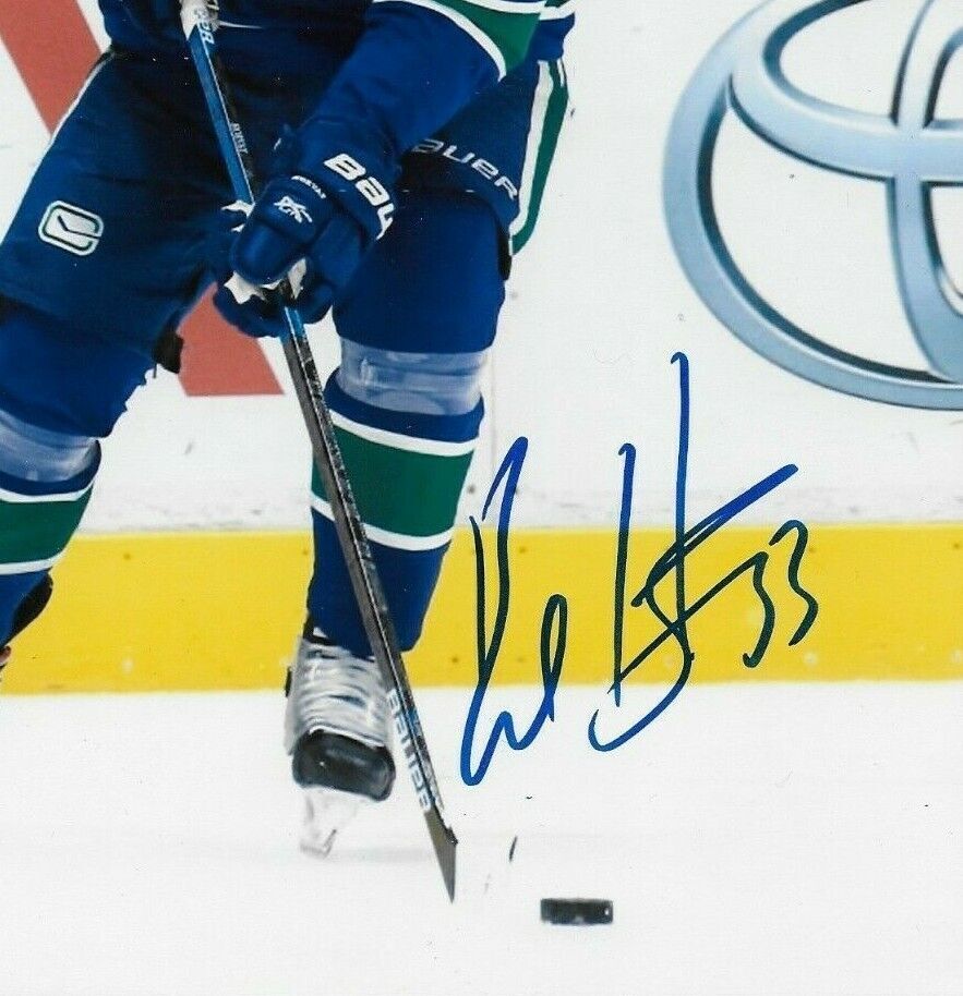 Autographed Vancouver Canucks Bo Horvat 8x10 Photo Original #2