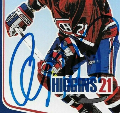 Auto. Chris Christopher Higgins Montreal Canadiens Postcard 2006-07 Original