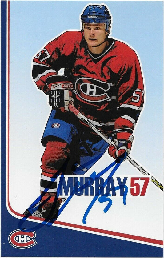 Autographed Garth Murray Montreal Canadiens Postcard 2006-07 Original