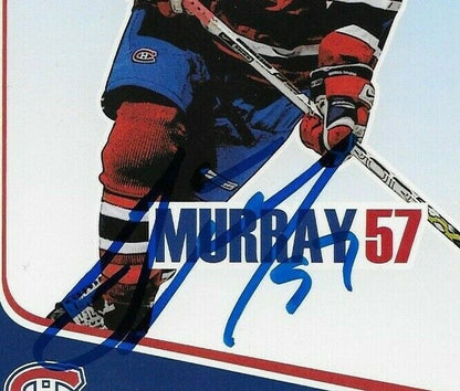 Autographed Garth Murray Montreal Canadiens Postcard 2006-07 Original