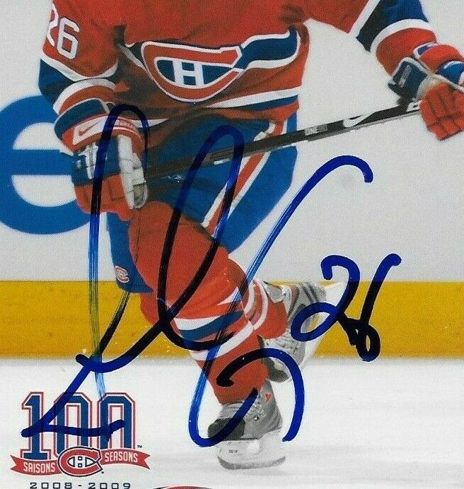 Carte postale originale autographiée par Josh Gorges des Canadiens de Montréal 2008-09