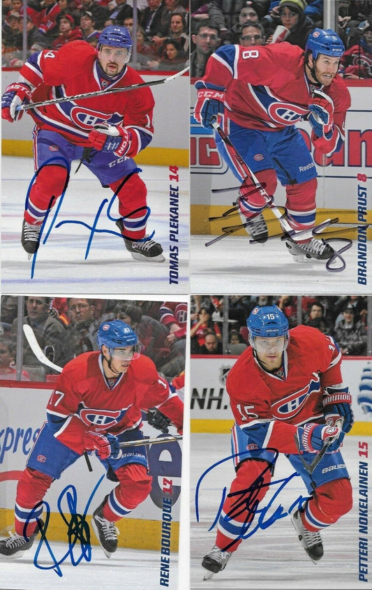 24 Autographed Price Gionta Diaz Montreal Canadiens Postcard 2012-13 Original +1