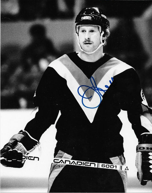 Autographed Vancouver Canucks Jim Nill 8x10 Photo Original