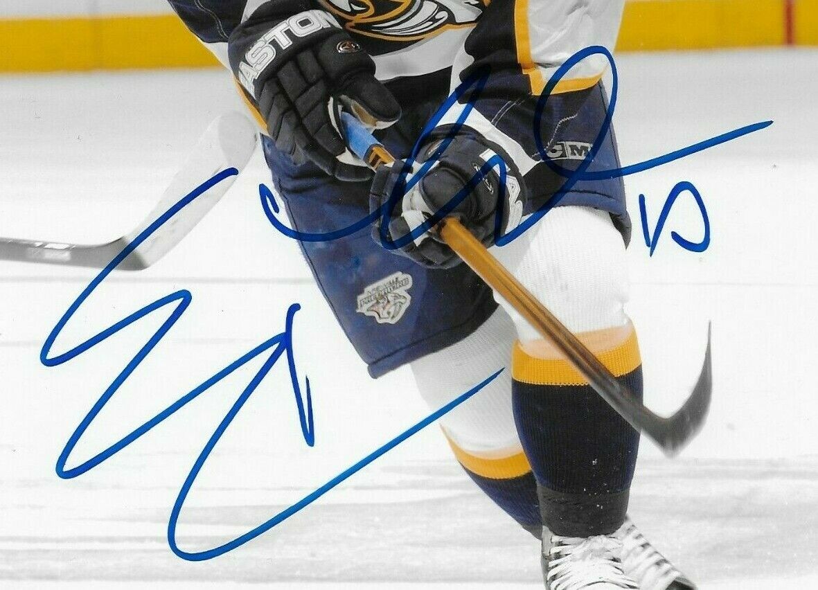 Photo autographiée de Martin Erat, Predators de Nashville, format 8x10