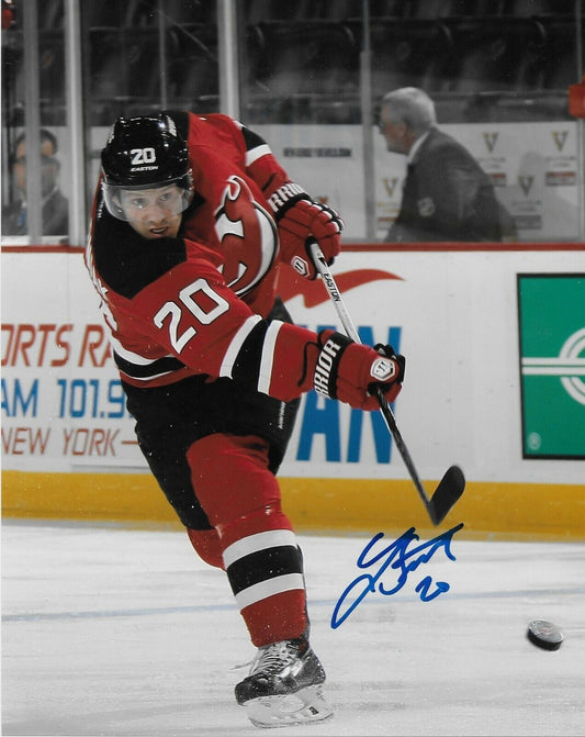 Signed Lee Stempniak New Jersey Devils Autographed 8x10 Photo #1 Original