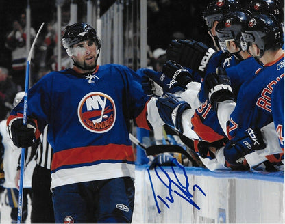 Autographed New York Islanders Trent Hunter 8x10 Photo #2 Original