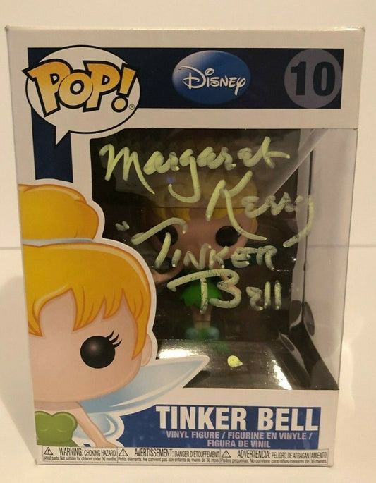 Autographed Disney's Tinkerbell Pop Funko signed by Margaret Kerry JSA