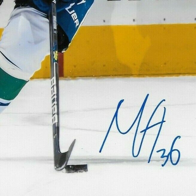 Autographed Vancouver Canucks Nils Hoglander  8x10 Photo Original