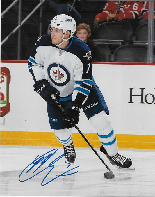 Autographed Winnipeg Jets Ben Chariot 8x10 Photo Original