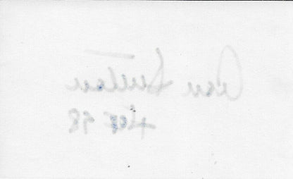 Autographed Hall of Famer Los Angeles Dodgers Don Sutton Signed 3x5 Index Card