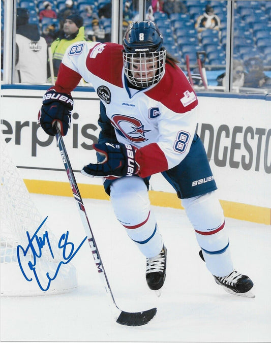 Auto. Cathy Chartrand Montreal Stars CWHL Hockey League 8x10 Photo Original