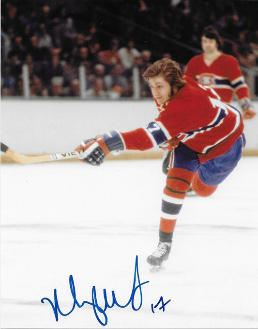 Photo 8x10 autographiée par Murray Wilson des Canadiens de Montréal #5 Original