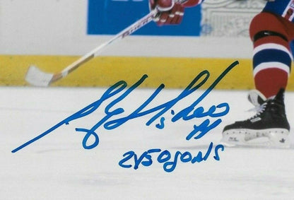 Auto Montreal Canadiens Stephane Richer 8x10 Photo #6 w Inscription 2 x 50 Goals