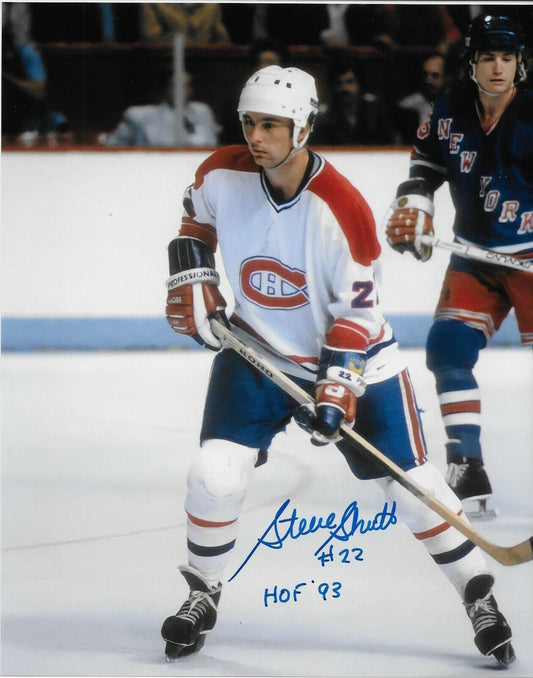 Autographed Montreal Canadiens Hall of Famer Steve Shutt 8x10 Photo #3 w Hof F93