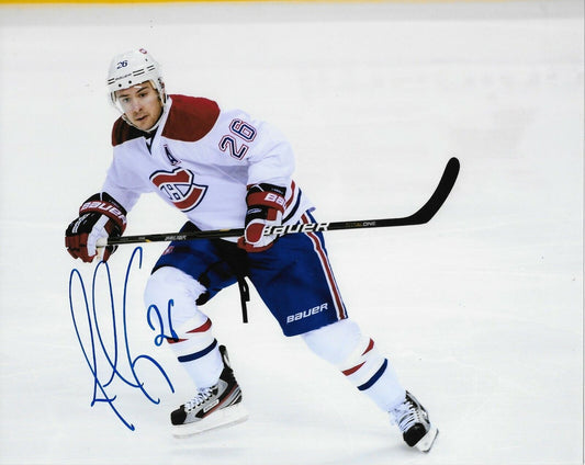 Autographed Montreal Canadiens Josh Gorges 8x10 Photo Original