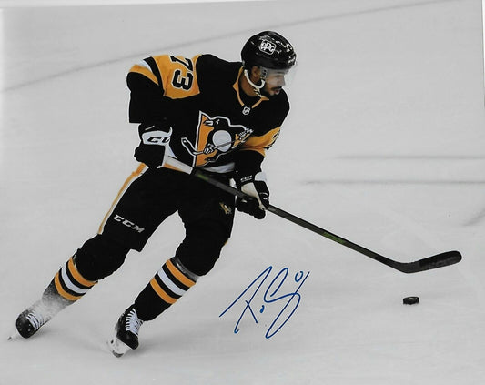 Autographed Pittsburgh Penguins Pierre Olivier Joseph 8x10 Photo #2 Original