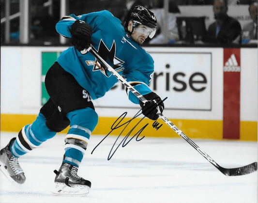 Autographed San Jose Sharks Marc Edouard Vlasic 8x10 Photo #2 Original