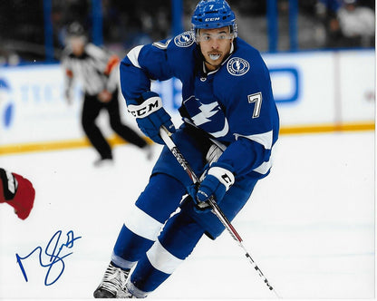 Autographed Tampa Bay Lightning Mathieu Joseph 8x10 Photo #2 Original