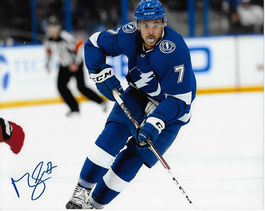 Autographed Tampa Bay Lightning Mathieu Joseph 8x10 Photo #2 Original