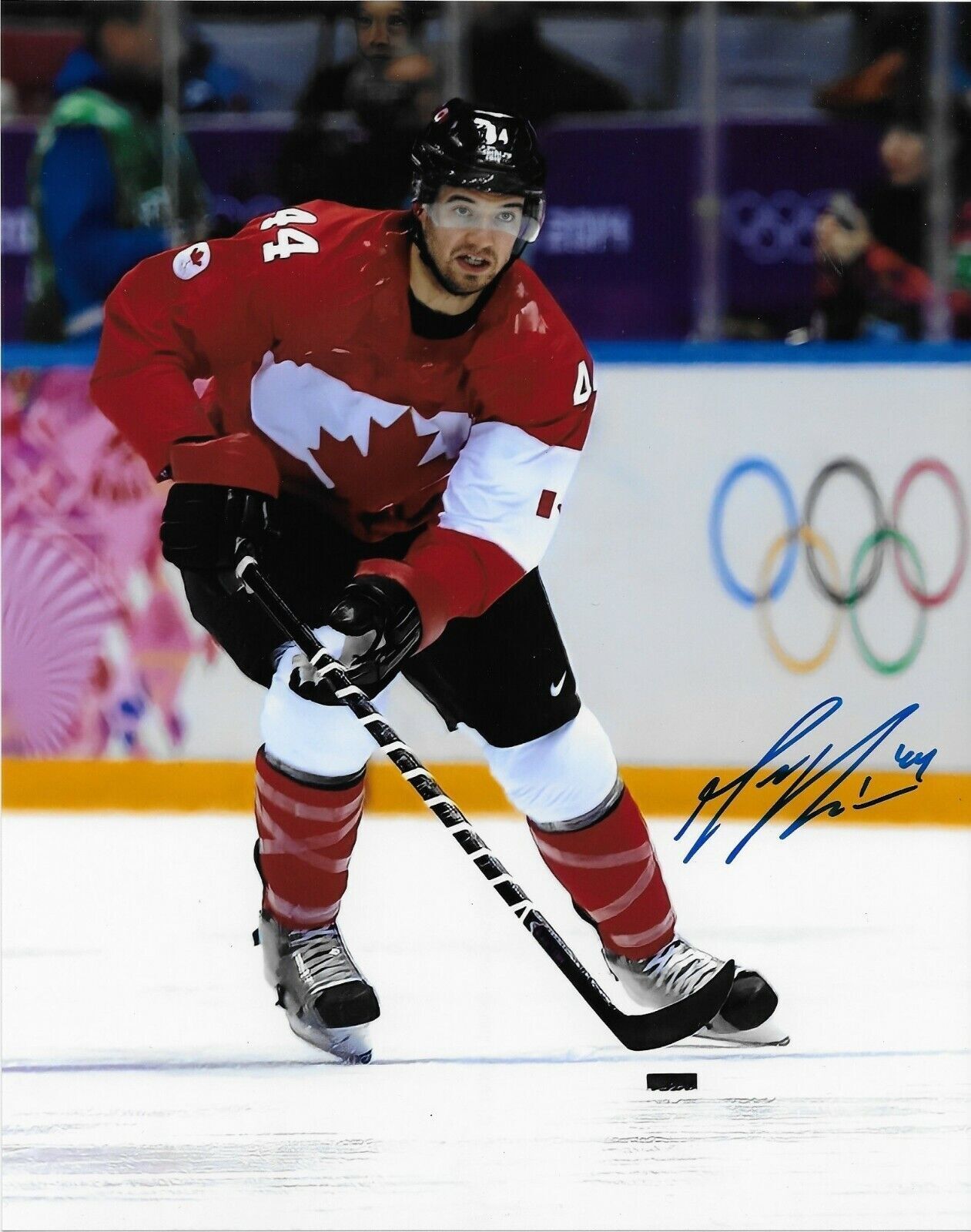 Autographed San Jose Sharks Marc Edouard Vlasic Team Canada 8x10 Photo Original
