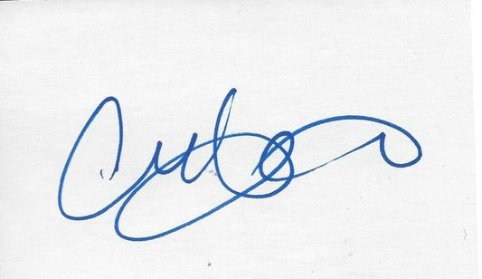 Autographed Vancouver Canucks Corey Hirsch Signed 3x5 Index Card Original