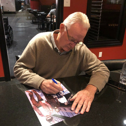 Auto Montreal Canadiens Larry Robinson NHL All Star 8x10 Photo 5 w 10 X All Star
