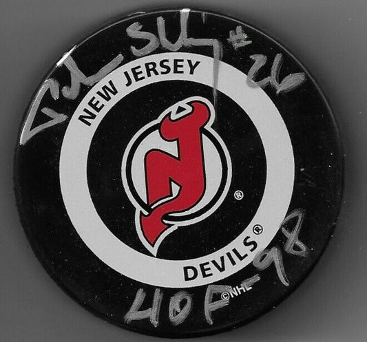Auto. New Jersey Devils Peter Stastny Official Game Puck w JSA Authentication