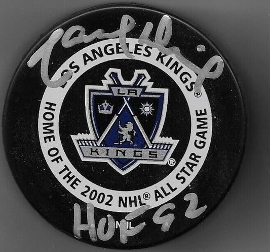 Auto. Los Angeles Kings Marcel Dionne Official Game Puck Hof F 92 JSA Authentic