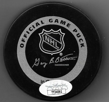 Auto. Los Angeles Kings Marcel Dionne Official Game Puck Hof F 92 JSA Authentic