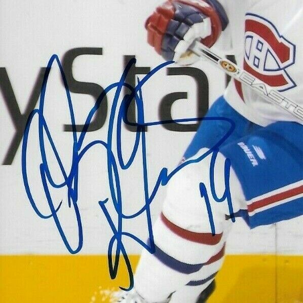 Photo 8x10 autographiée par Oleg Petrov des Canadiens de Montréal #5 Original