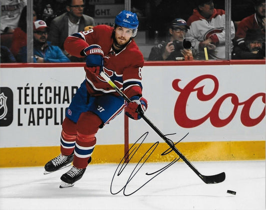 Photo 8x10 autographiée par Ben Chiarot des Canadiens de Montréal #3 Original