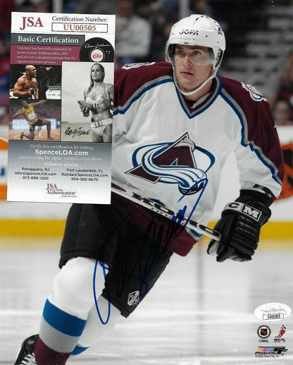 Autographed Colorado Avalanche Teemu Selanne 8x10 Photo Original with JSA cert