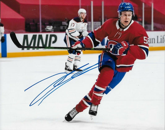Autographed Montreal Canadiens Jesse Ylonen 8x10 Photo #3 Original