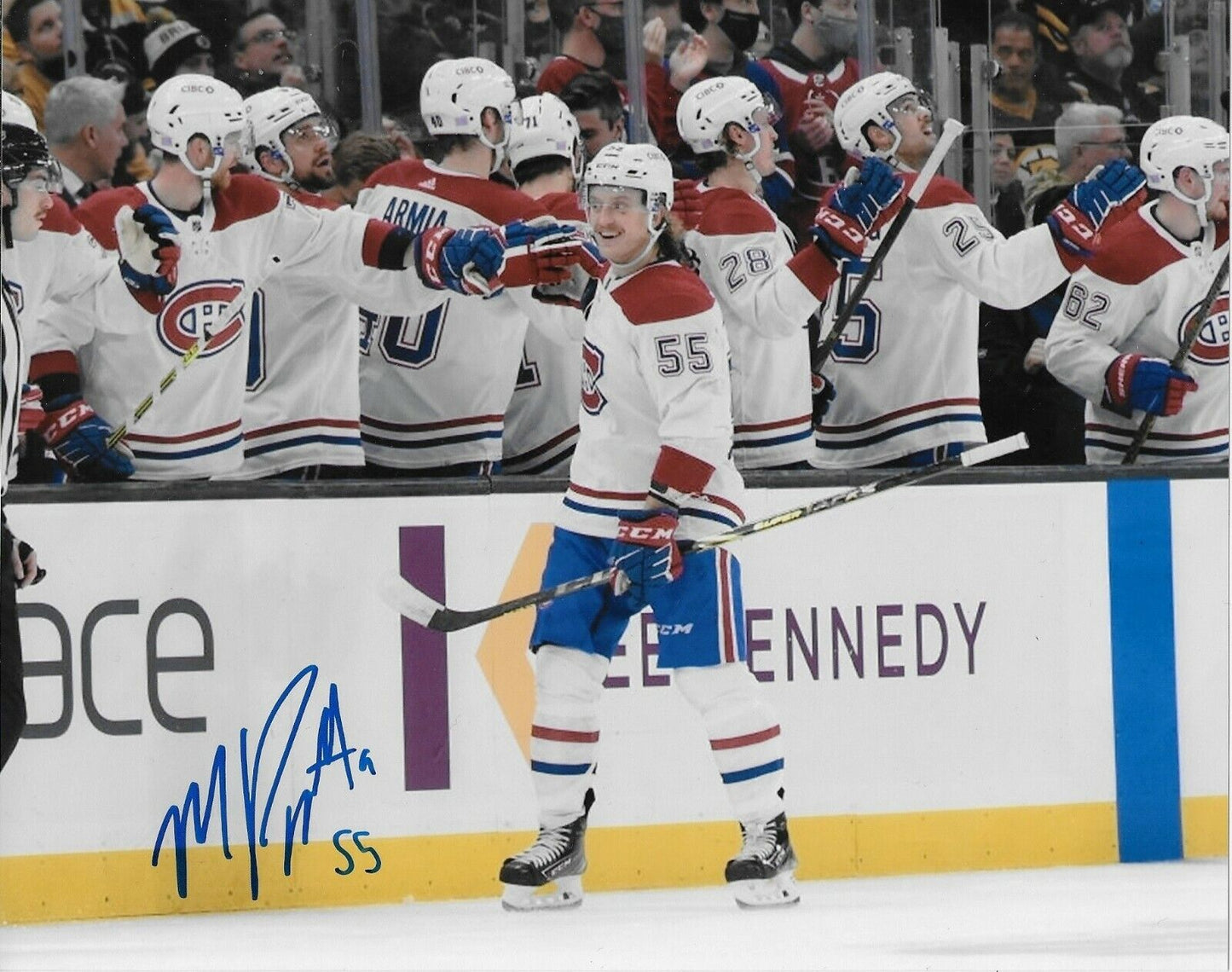 Photo 8x10 autographiée par Michael Pezzetta des Canadiens de Montréal #3 Original