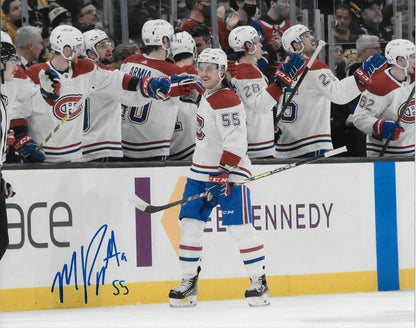 Photo 8x10 autographiée par Michael Pezzetta des Canadiens de Montréal #3 Original