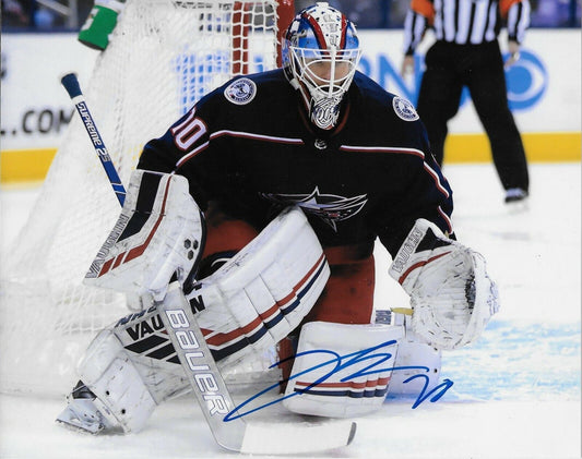 Autographed Columbus Blue Jackets Joonas Korpisalo 8x10 Photo #4 Original