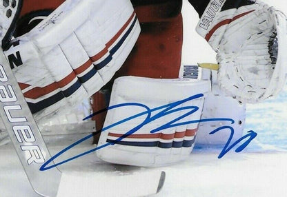 Autographed Columbus Blue Jackets Joonas Korpisalo 8x10 Photo #4 Original