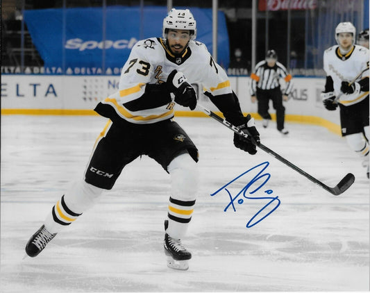 Autographed Pittsburgh Penguins Pierre Olivier Joseph 8x10 Photo #3 Original