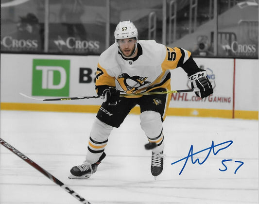 Autographed Pittsburgh Penguins Anthony Angello 8x10 Photo #2 Original