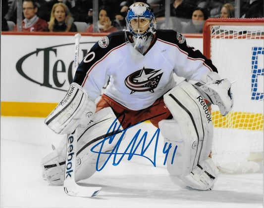 Autographed Columbus Blue Jackets Curtis Sanford 8x10 Photo Original