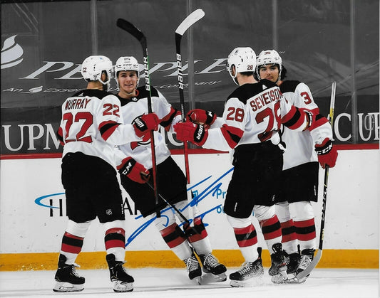 Autographed New Jersey Devils Nolan Foote 8x10 Photo #5 Original