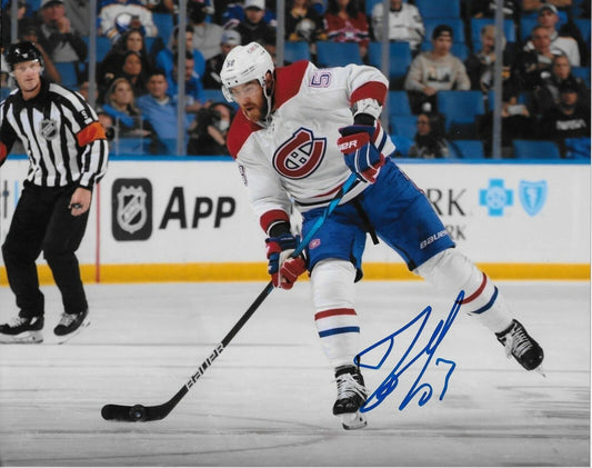 Autographed Montreal Canadiens David Savard 8x10 Photo #2 Original