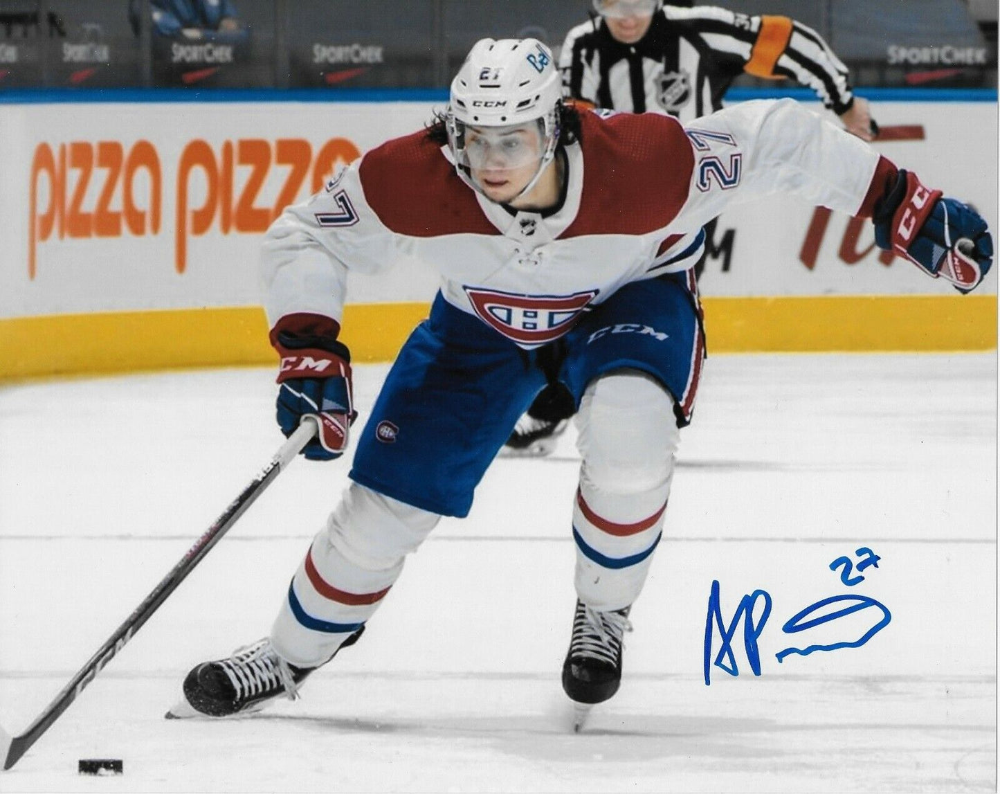 Photo autographiée 8x10 des Canadiens de Montréal Alexander Romanov #3 Original